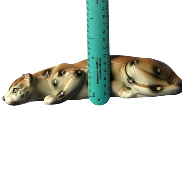 Vintage Mid Century Porcelain
Leopard Cat Figurine Decor - Picture 7 of 16